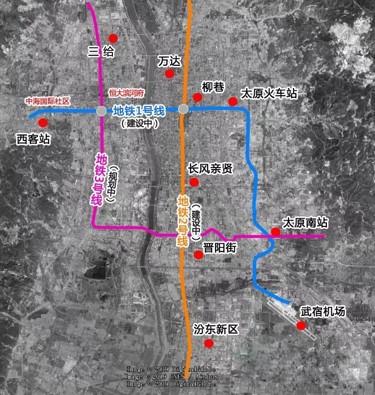 太原2025年将建成地铁123号线 2035年建成6条地铁线